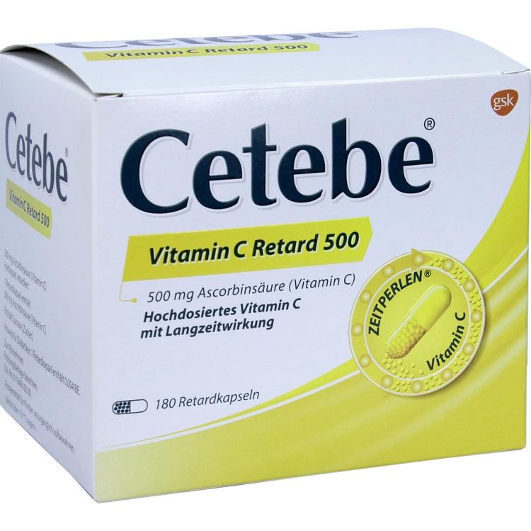 Abbildung Cetebe Vitamin C Retard 500