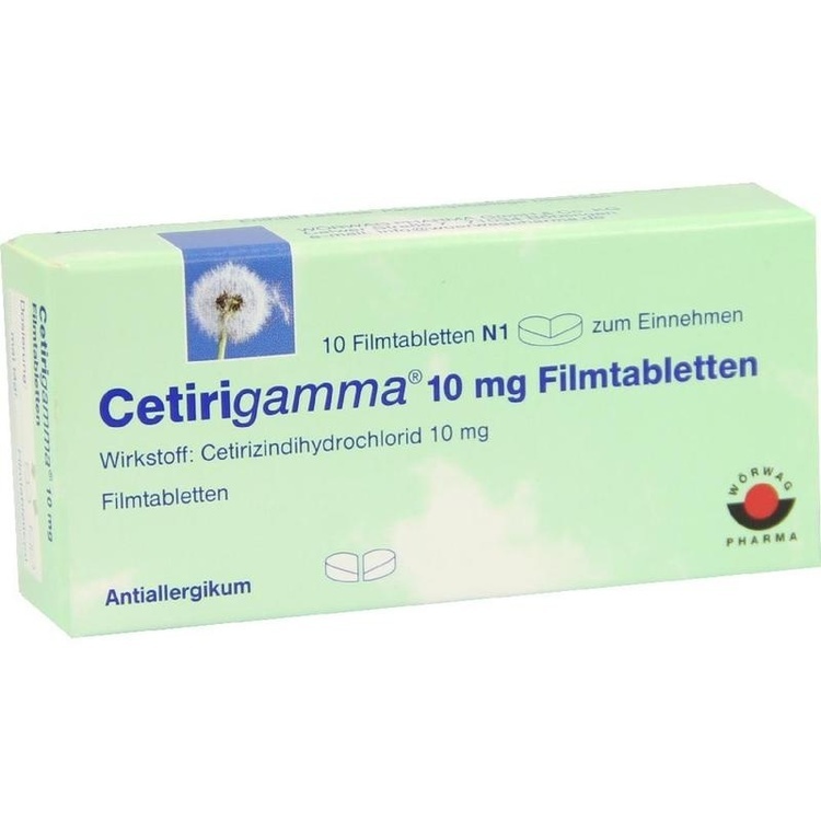 Abbildung Cetirigamma 10 mg Filmtabletten