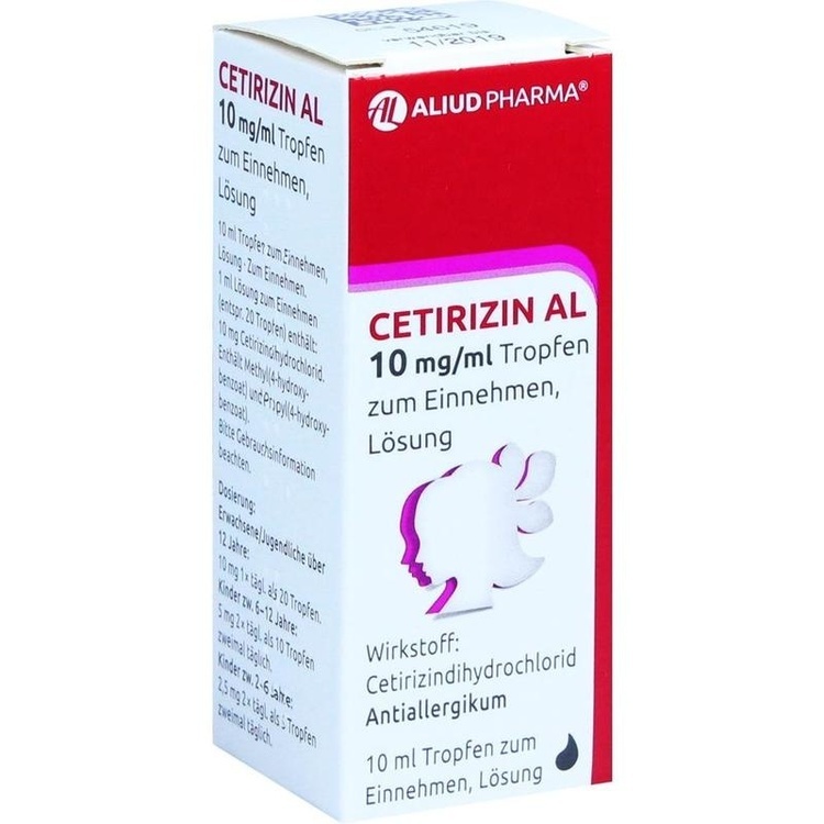 Abbildung Cetirizin AL 10 mg/ml Tropfen zum Einnehmen