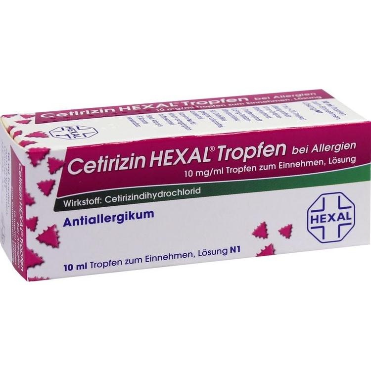 Abbildung Cetirizin Hexal Tropfen bei Allergien