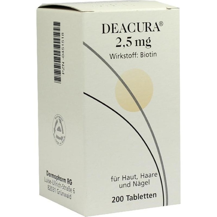Abbildung Deacura 2,5 mg