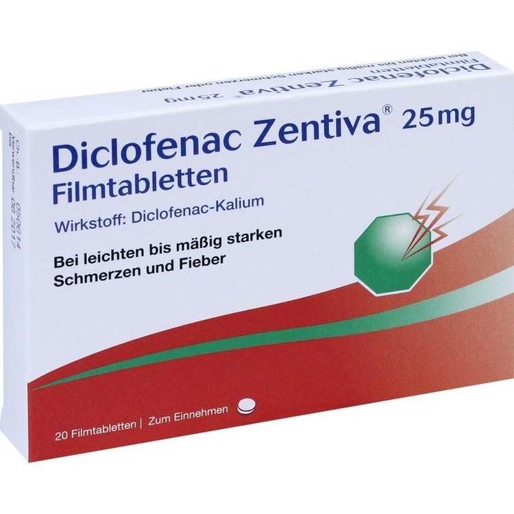 Abbildung Diclofenac AbZ 25 mg Tabletten