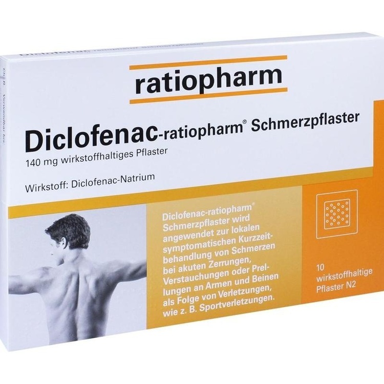 Abbildung Diclofenac-ratiopharm Schmerzpflaster