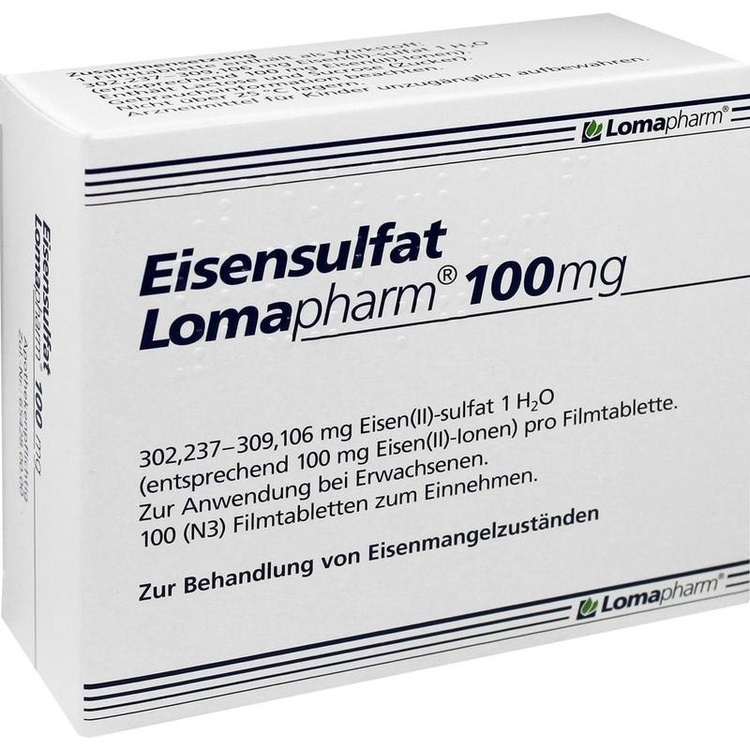 Abbildung Eisensulfat Lomapharm 100 mg