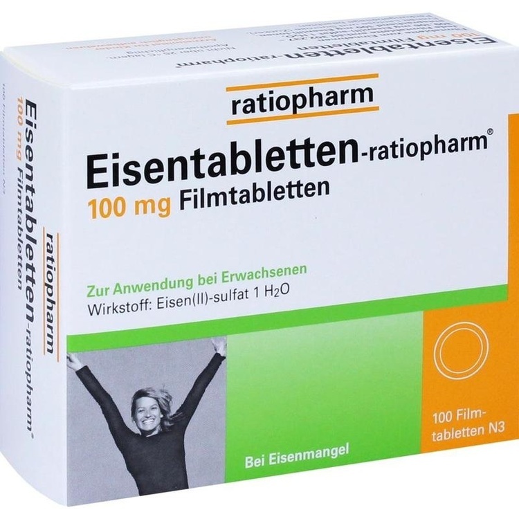 Abbildung Eisentabletten-ratiopharm 100 mg Filmtabletten
