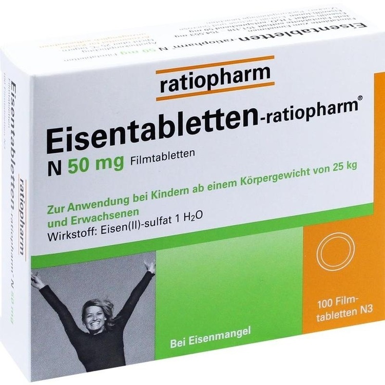 Abbildung Eisentabletten-ratiopharm 50 mg