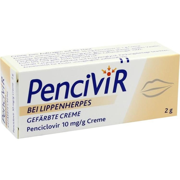 Abbildung Fenistil Pencivir bei Lippenherpes Gefärbte Creme