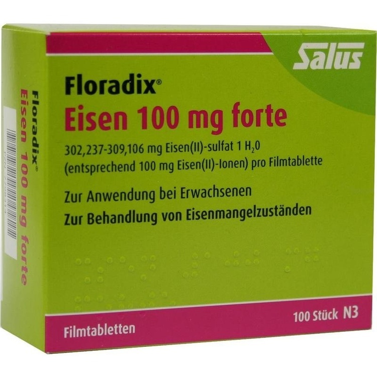 Abbildung Floradix Eisen 100 mg forte