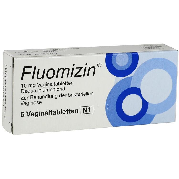 Abbildung Fluomizin 10 mg Vaginaltabletten