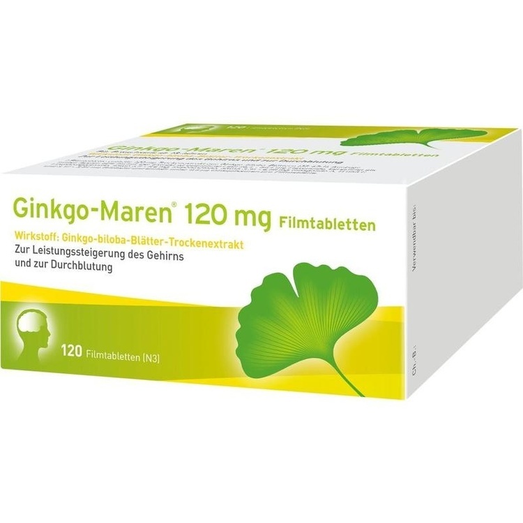 Abbildung Ginkgo-Maren 120 mg Filmtabletten