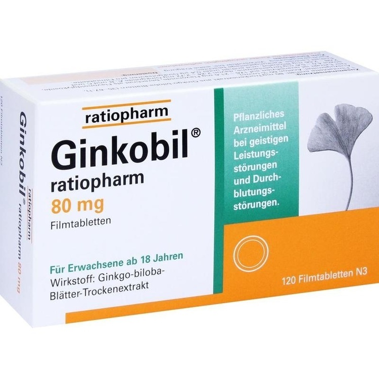 Abbildung Ginkobil ratiopharm 80 mg