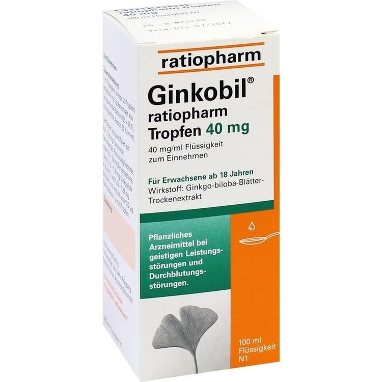 Abbildung Ginkobil ratiopharm Tropfen 40 mg