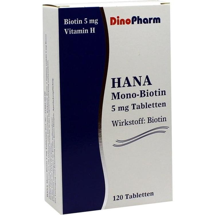 Abbildung HANA Mono-Biotin 5mg Tabletten