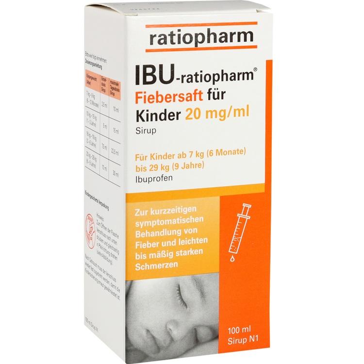 Abbildung IBU-ratiopharm 2% Fiebersaft für Kinder
