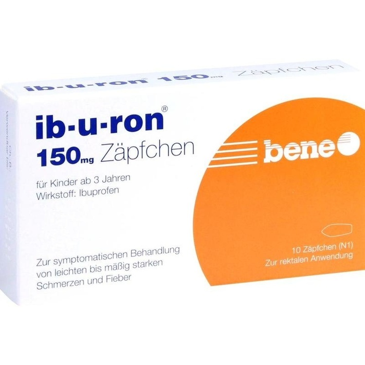 Abbildung Ibuprofen 150 mg Zäpfchen
