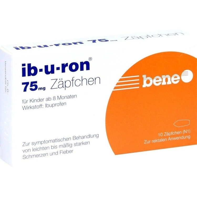 Abbildung Ibuprofen 75 mg Zäpfchen