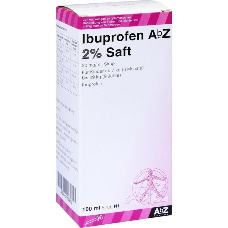 Abbildung Ibuprofen AbZ 2 % Saft