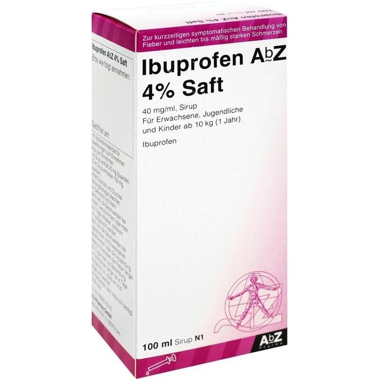 Abbildung Ibuprofen AbZ 4 % Saft