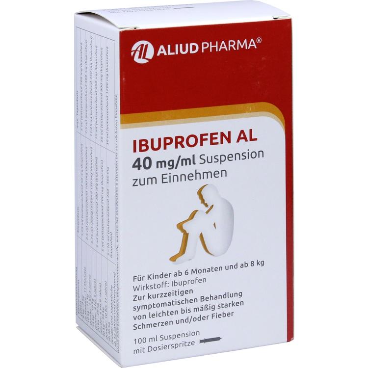 Abbildung Ibuprofen AL 40 mg/ml Suspension zum Einnehmen