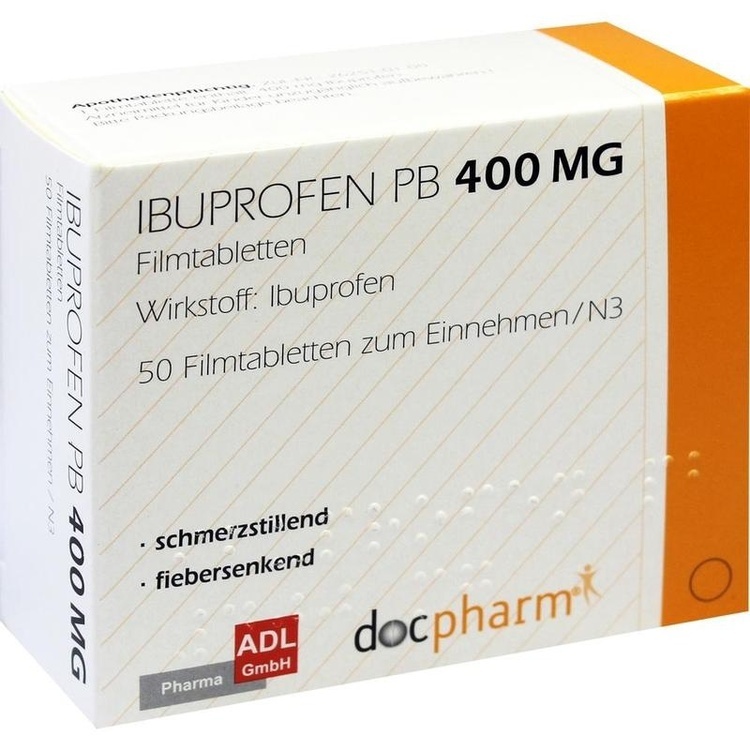 Abbildung Ibuprofen Sandoz 400mg Filmtabletten