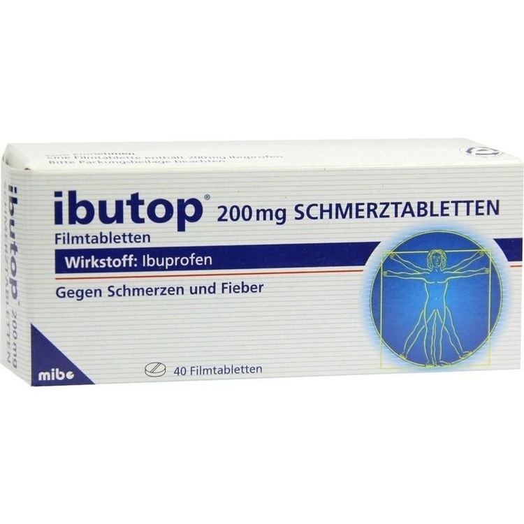 Abbildung ibutop 200 mg Schmerztabletten