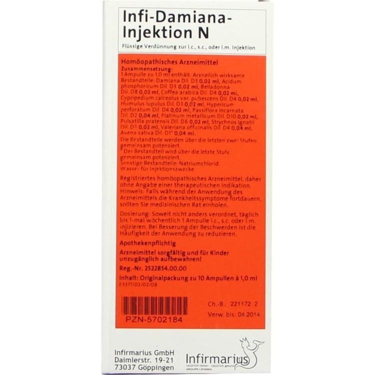 Abbildung Infi-Damiana-Injektion N