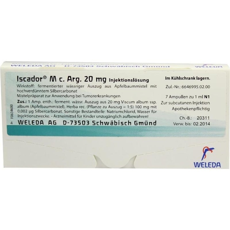 Abbildung Iscador M c. Arg. 0,1 mg