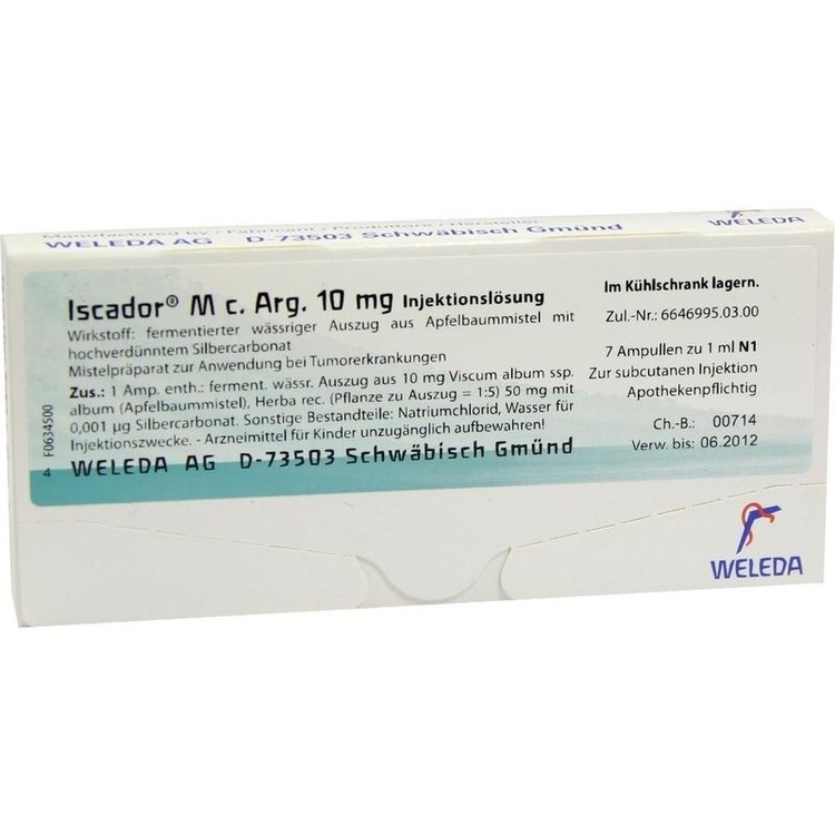 Abbildung Iscador M c. Arg. 1 mg