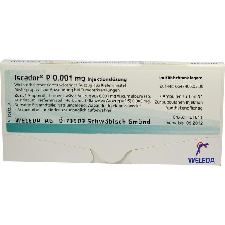 Abbildung Iscador P 0,001 mg
