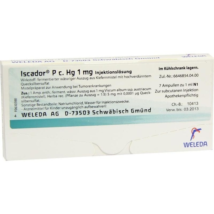 Abbildung Iscador P c. Hg 0,1 mg