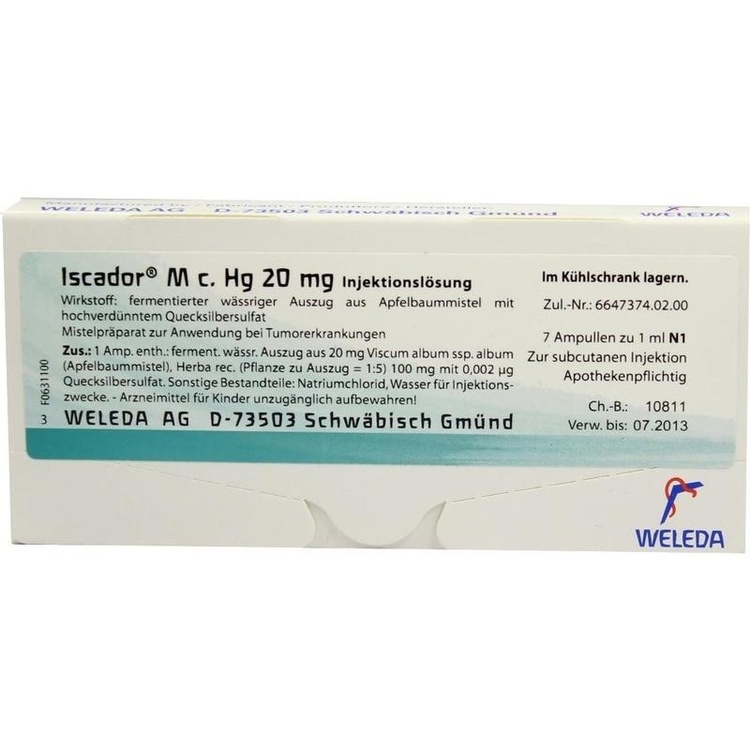 Abbildung Iscador U c. Hg 20 mg