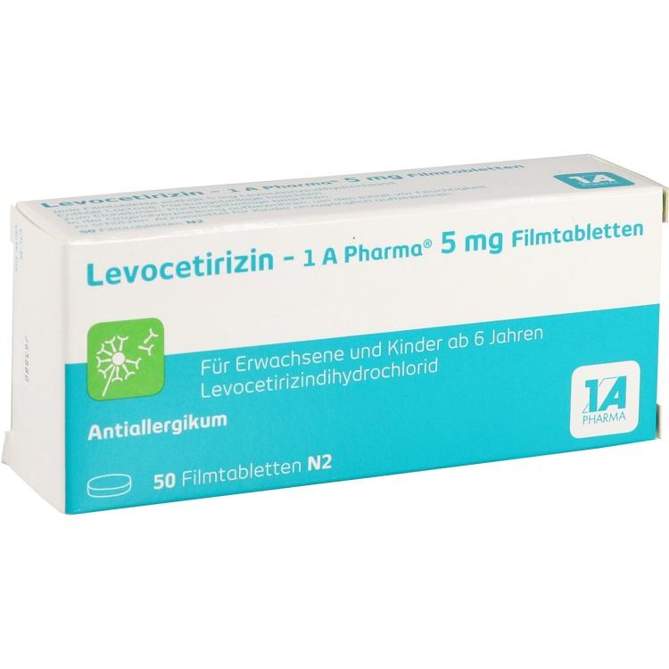 Abbildung Levocetirizin HEXAL 5 mg Filmtabletten