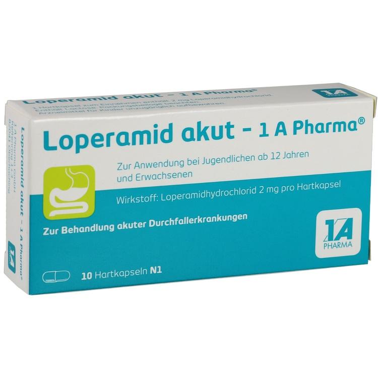 Abbildung Loperamid akut - 1 A Pharma