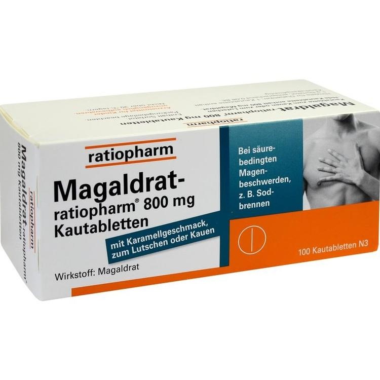 Abbildung Magaldrat-ratiopharm 800 mg Kautabletten