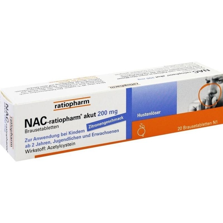 Abbildung NAC-ratiopharm akut 200 mg Hustenlöser Trinktabletten