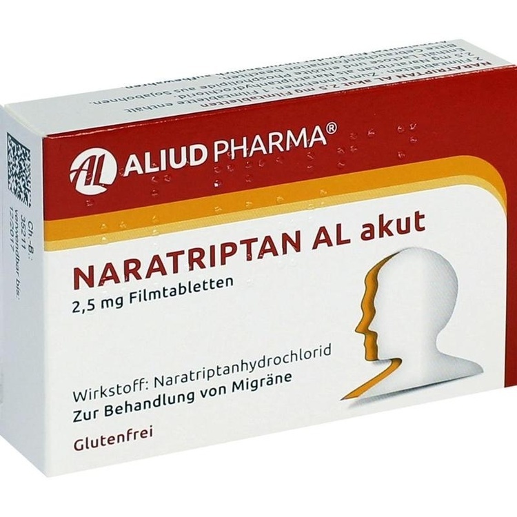 Abbildung Naratriptan AL 2,5 mg Filmtabletten