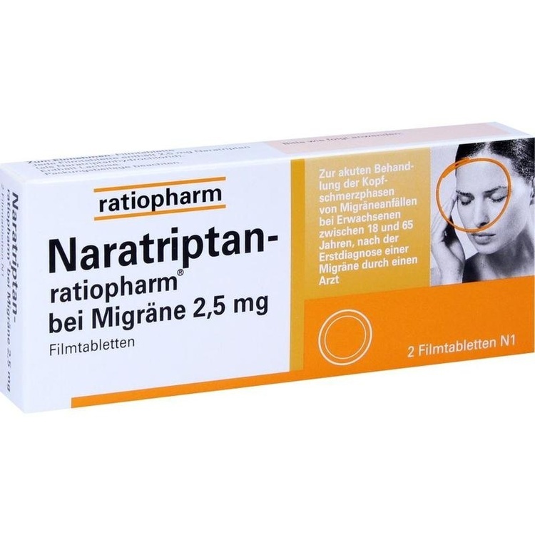 Abbildung Naratriptan-ratiopharm 2,5 mg Filmtabletten