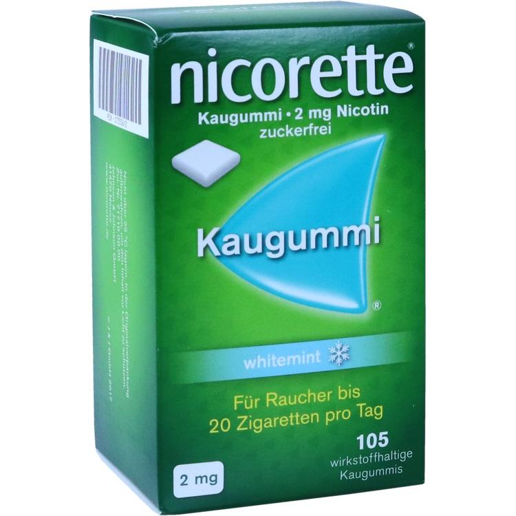 Abbildung Nicorette Kaugummi 2 mg whitemint