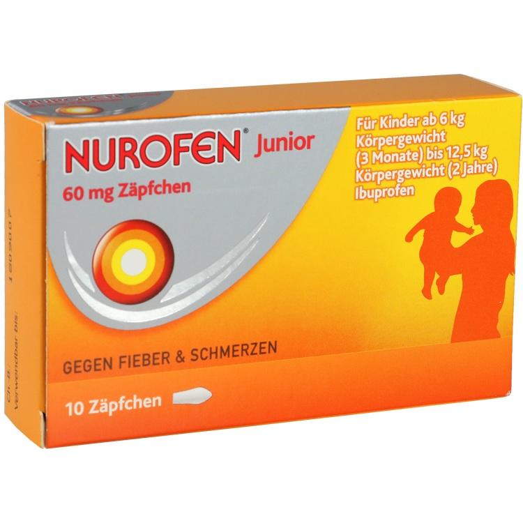 Abbildung Nurofen Junior Zäpfchen 60 mg