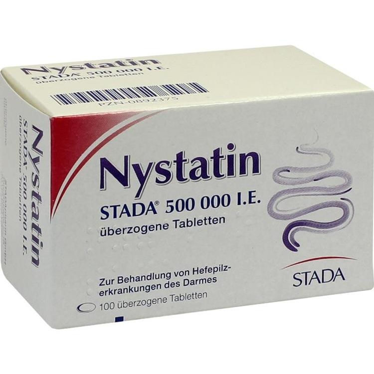 Abbildung Nystatin STADA 500 000 I.E. überzogene Tabletten