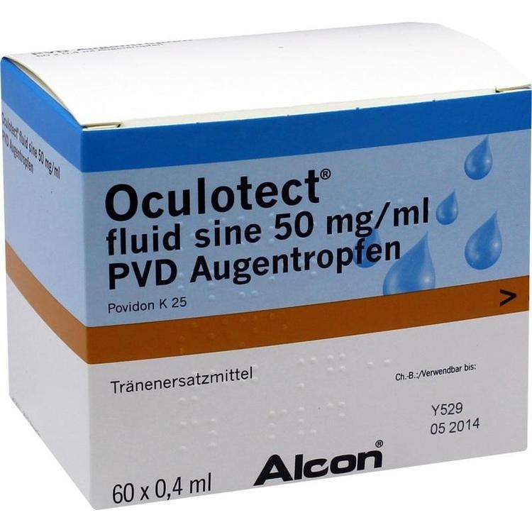 Abbildung Oculotect fluid sine 50 mg/ml PVD Augentropfen