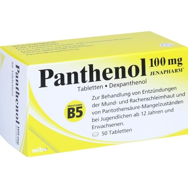 Abbildung Panthenol 100 mg JENAPHARM