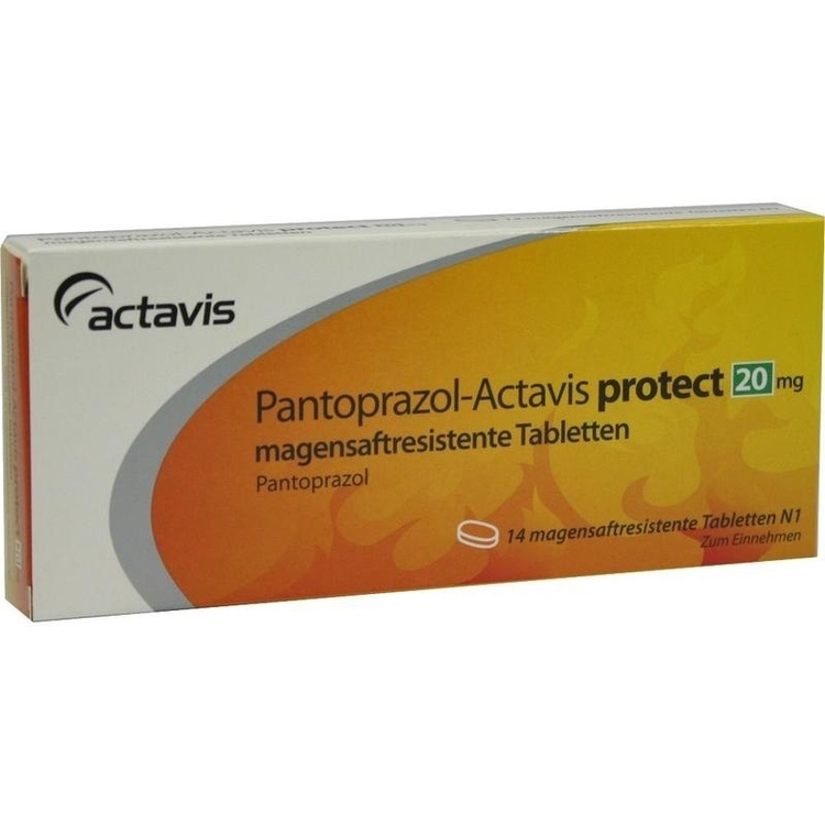 Abbildung Pantoprazol-Actavis protect 20 mg magensaftresistente Tabletten