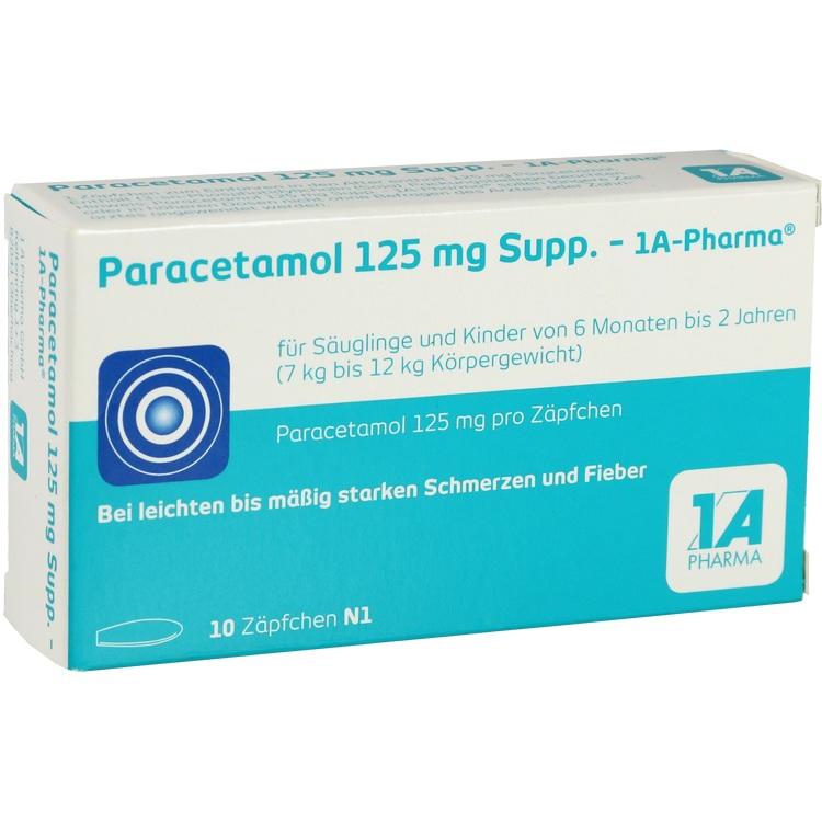 Abbildung Paracetamol 125 Supp. - 1 A Pharma