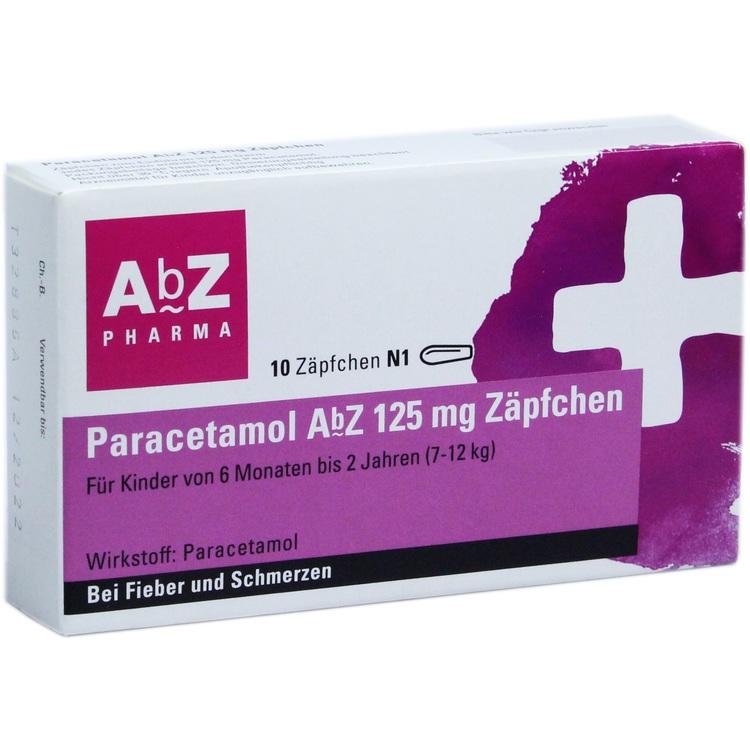 Abbildung Paracetamol AL 125 Zäpfchen