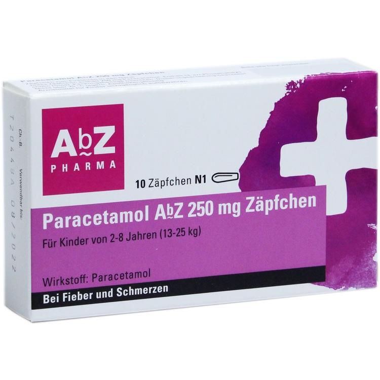 Abbildung Paracetamol AL 250 Zäpfchen