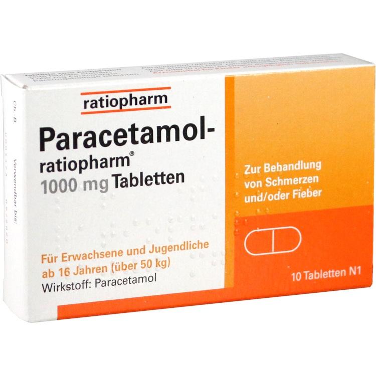 Abbildung Paracetamol-ratiopharm 1000 mg Tabletten