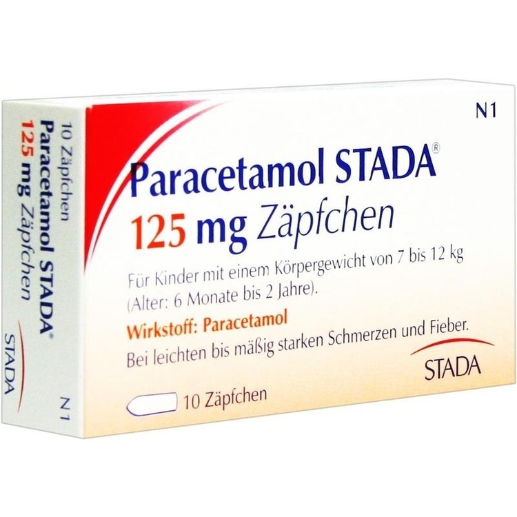 Abbildung Paracetamol STADA 125mg Zäpfchen