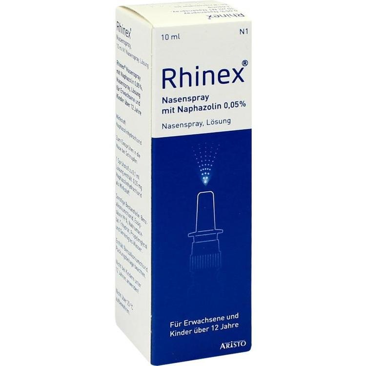 Abbildung Rhinex Nasenspray mit Naphazolin 0,05%
