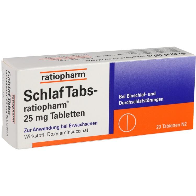 Abbildung SchlafTabs-ratiopharm 25 mg Tabletten